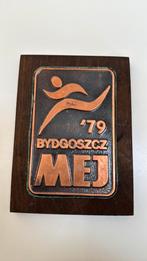Plaquette Poolse jeugdspelen Bydgoszcz 1979, Ophalen of Verzenden