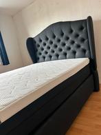 Twijfelaar Bed 140x200 - Zwart Design, Huis en Inrichting, Ophalen, Zwart, 140 cm, Zo goed als nieuw