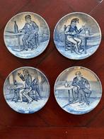 Vier vintage schoteltjes Delfts blauw Sfinx Boch, Ophalen of Verzenden