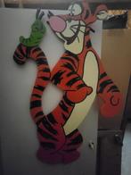 Geboortebord Tijgertje met los naambord voor in de grond, Ophalen of Verzenden, Gebruikt, Geboortebord