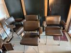 Friso Kramer Ahrend De Cirkel Stoel - Vintage Design 4x, Huis en Inrichting, Stoelen, Ophalen, Gebruikt, Bruin, Vier
