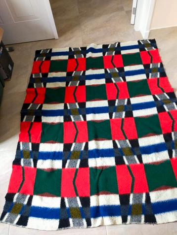 VINTAGE DEKENS RETRO BOHO HIPPIE ORANJE HERFST  beschikbaar voor biedingen