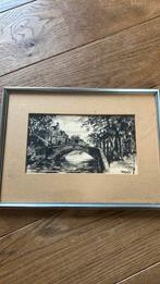 Schilderij W. Heskes, Antiek en Kunst, Kunst | Tekeningen en Foto's, Ophalen of Verzenden