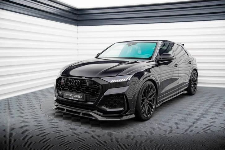 Carbon Voorlip sideskirt spoiler diffuser - Audi RSQ8 19-23, Auto diversen, Tuning en Styling, Ophalen of Verzenden