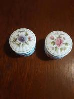 Royal Albert 2 pillendoosjes Flower of the Month, Ophalen of Verzenden