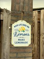 Decoratief Bord - When Life Gives You Lemons, Ophalen, Zo goed als nieuw