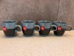 Douwe Egberts krijtmokken - blauw - nieuw, Nieuw, Ophalen of Verzenden, Overige stijlen, Kop(pen) en/of Schotel(s)