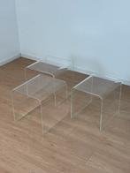 Vintage bijzettafels mimi-set, Huis en Inrichting, Tafels | Bijzettafels, Minder dan 55 cm, Rond, Zo goed als nieuw, Ophalen