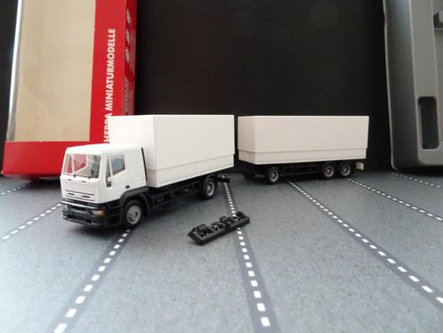 688 herpa iveco eurotech blanco combi wit 1:87 truck trein, Hobby en Vrije tijd, Modelauto's | 1:87, Nieuw, Bus of Vrachtwagen