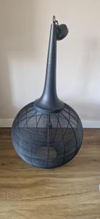 TE KOOP; PLAFONDLAMP ZWART-DRAADMODEL, Ophalen, Nieuw, Metaal