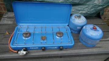 Campinggaz 904 2x (gevuld) + kookstel beschikbaar voor biedingen