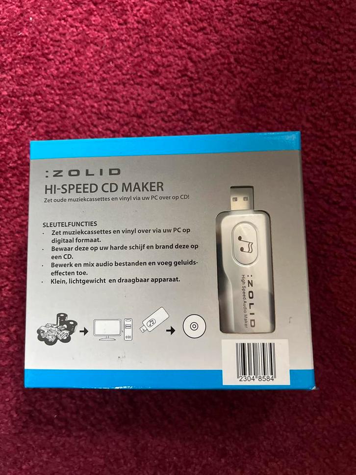 Zolid Hi-Speed CD Maker - Zet Vinyl & Cassette om!, Computers en Software, Audio-software, Nieuw, MacOS, Ophalen of Verzenden