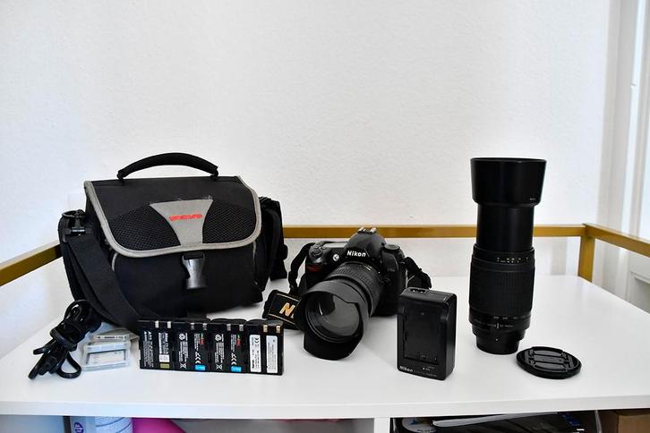 Digitale spiegel reflex camera Nikon met asseccoires, Audio, Tv en Foto, Fotocamera's Digitaal, Zo goed als nieuw, Nikon, Ophalen of Verzenden