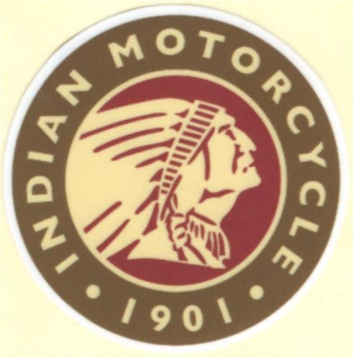 Indian Motorcycle 1901 sticker #13, Motoren, Accessoires | Stickers, Ophalen of Verzenden