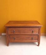 Vintage tv kastje met een lade en een klep, tv meubel, Ophalen, Gebruikt, Vintage, Nvt