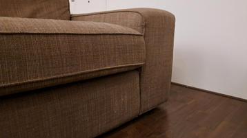 IKEA Kivik 3-zitsbank met hocker/voetenbank, bruin - afbeelding 7