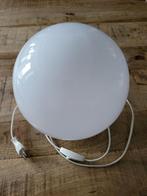 Mooie ronde dofwitte tafellamp, Nieuw, Ophalen of Verzenden, Glas, Modern