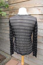 Tuniek zwart Gustav mt L Transparant Vaste prijs, Zwart, Ophalen of Verzenden, Zo goed als nieuw, Maat 42/44 (L)