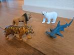 Schleich dieren (ijsbeer, hamerhaai, tijger, leeuw), Verzamelen, Speelgoed, Ophalen of Verzenden, Zo goed als nieuw