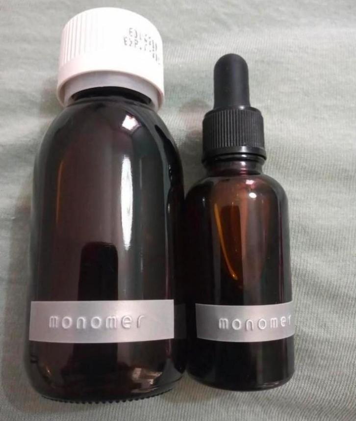 Monomer decant glazen bruine fles, Sieraden, Tassen en Uiterlijk, Uiterlijk | Cosmetica en Make-up, Nieuw, Toebehoren, Handen en Nagels