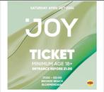 Joy bloemendaal 20 april, Tickets en Kaartjes