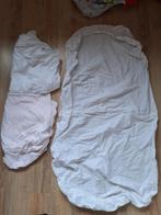 3 nette hoeslakens voor een baby ledikant 120x60, Gebruikt, Meisje, Ophalen of Verzenden, Wit