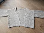 Beige Grofgebreid Damesvest - Wol, Mohair, Acryl, Kleding | Dames, Beige, Ophalen of Verzenden, Zo goed als nieuw, Maat 38/40 (M)
