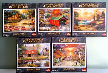 Nieuw: Goliath puzzels 5 x Chuck Pinson 1000 stukjes (ppst) beschikbaar voor biedingen
