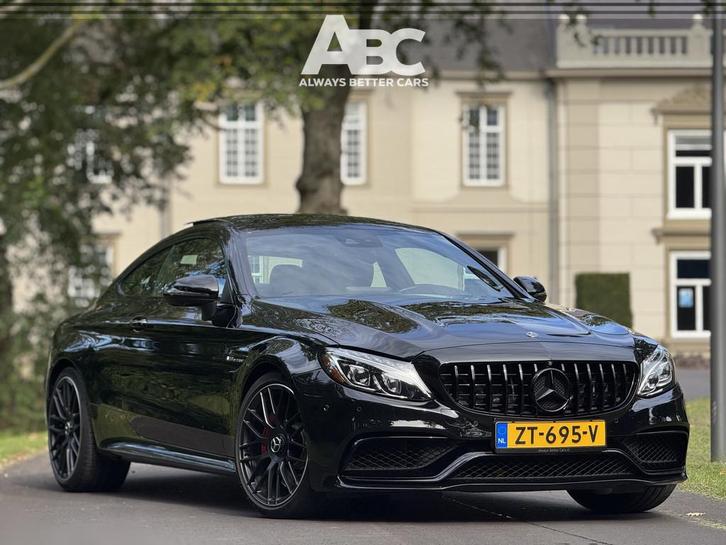 Mercedes-Benz C-Klasse Coupé AMG 63 S (bj 2018, automaat), Auto's, Mercedes-Benz, Te koop, C-Klasse, 360° camera, ABS, Achteruitrijcamera
