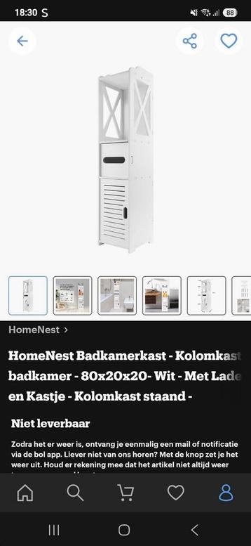 Nieuwe badkamer kast