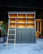 XXL Boekenkast | Teak Bibliotheekkast met ladder #2262, Huis en Inrichting, Niet ingevuld, Gebruikt, 200 cm of meer, Niet ingevuld