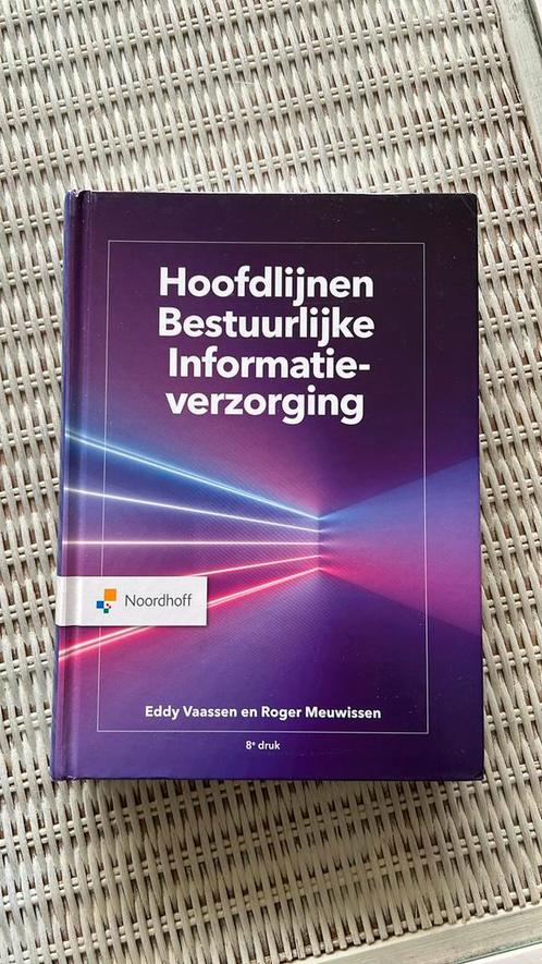 Hoofdlijnen bestuurlijke informatieverzorging, Boeken, Economie, Management en Marketing, Zo goed als nieuw, Management, Ophalen of Verzenden