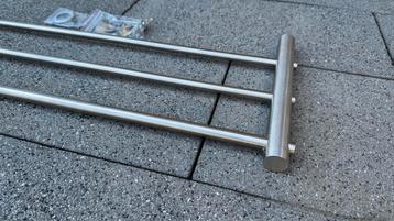 Rvs kapstok/handdoekenrek 90 x 31.5 x 3 cm beschikbaar voor biedingen