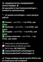 Zomer actie Hout-beton schutting 21 planken incl montage, Ophalen, 1 tot 2 meter, 6 meter of meer, Nieuw