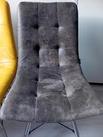 Gele en bruine eetkamerstoelen, Ophalen, Gebruikt, Twee, Bruin