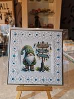 Kaartje kerst gnoom met tekstbord, Ophalen of Verzenden, Nieuw, Kerst