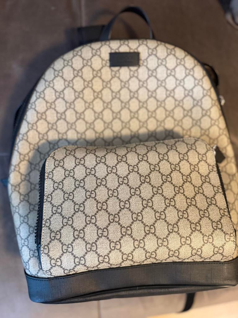 Gucci rugtas gg supreme canvas, Sieraden, Tassen en Uiterlijk, Tassen | Rugtassen, Ophalen of Verzenden, Zo goed als nieuw, Overige merken