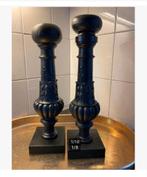 2 x hoedenstandaards zuilen, hout, prijs per stuk, Antiek en Kunst, Curiosa en Brocante, Ophalen of Verzenden
