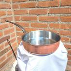 Inocuivre Grote dikwandige koperen pan hapjespan koekenpan, Huis en Inrichting, Ophalen of Verzenden, Gebruikt, Rvs, Koekenpan of Braadpan