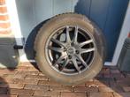 Fiat 500 Winterbanden op Zwarte Velgen, Ophalen, 14 inch, Gebruikt, 175 mm