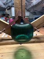 Groene glazen lampenbol (kan ook incl. Arnatuur), Ophalen, Gebruikt, Rond, Minder dan 25 cm