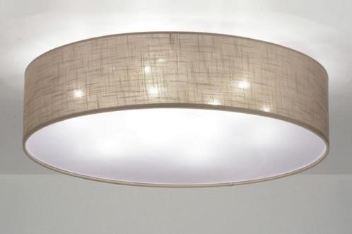 plafondlamp taupe 70cm of grijs bed bank bedrijf keuken lamp, Huis en Inrichting, Lampen | Plafondlampen, Nieuw, Stof, Ophalen of Verzenden