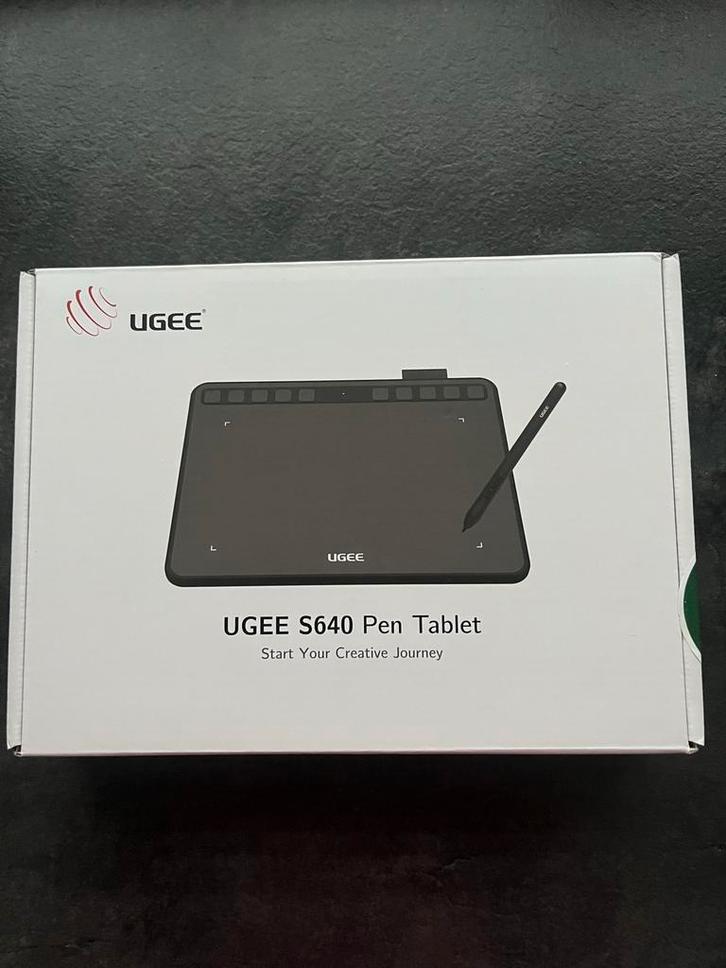 UGEE S640 Tekentablet - NIEUW IN DOOS!, Computers en Software, Tekentablets, Nieuw, Bedraad, Multi-touch, Ophalen of Verzenden