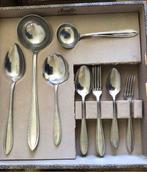 Vintage Amefa bestek in doos, incompleet, Huis en Inrichting, Keuken | Bestek, Gebruikt, Ophalen of Verzenden, Rvs of Chroom, Vaatwasserbestendig