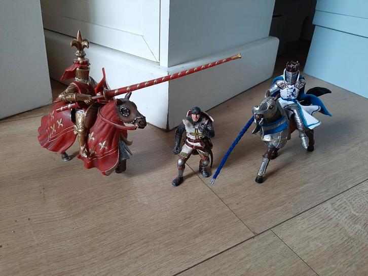 Schleich papo bbi blue box ridders te paard, Verzamelen, Speelgoed, Nieuw, Ophalen of Verzenden