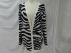 Zwart / wit dik losvallend vest - maat XXXL, Verzenden, Zo goed als nieuw, Maat 46/48 (XL) of groter, Zwart