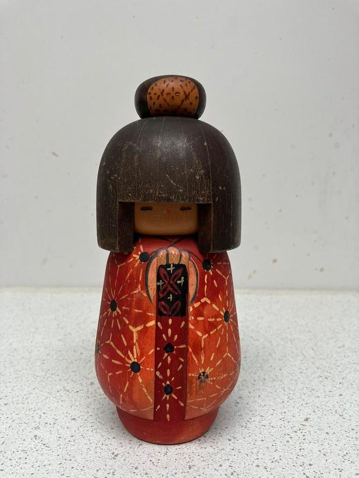 Kokeshi van Takamizawa Kazuo, Antiek en Kunst, Kunst | Beelden en Houtsnijwerken, Ophalen of Verzenden