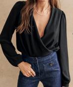 Sézane bloes Abélia zwart maat 36 - nieuw -, Kleding | Dames, Blouses en Tunieken, Zwart, Nieuw, Ophalen of Verzenden, Maat 36 (S)