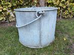 Zinken emmer 40 cm, Gebruikt, Minder dan 30 cm, Minder dan 60 cm, Rond