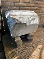Groot blok ruwe witte marmer, Ophalen, Mineraal